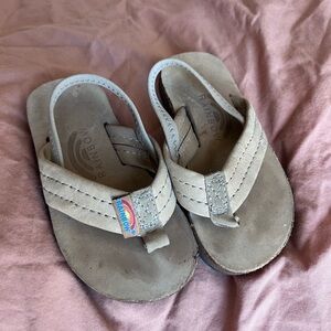 Rainbow Kids Sandals - Tan